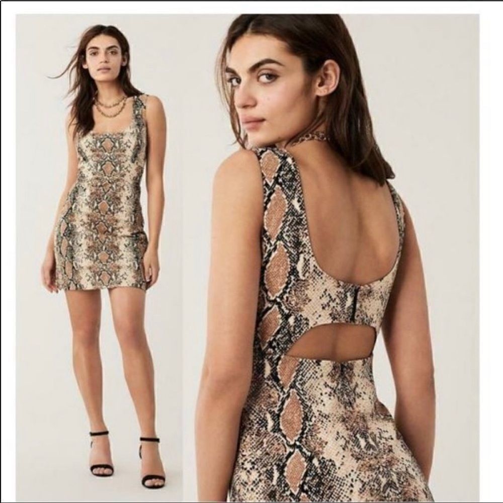 Diane von Furstenberg Tessa Dress in Python Kola Size 6